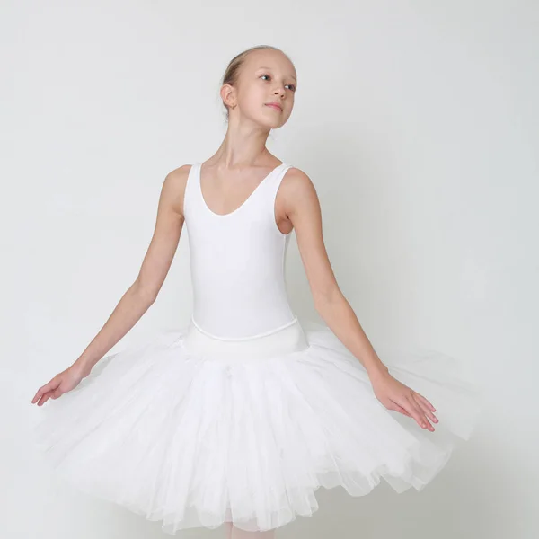 Schöne Kleine Ballerina Studio — Stockfoto