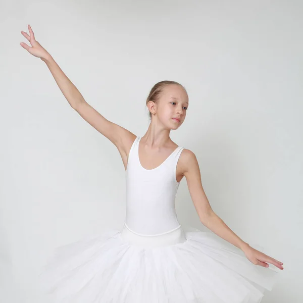 Beautiful Little Ballerina Studio — Stock Photo, Image