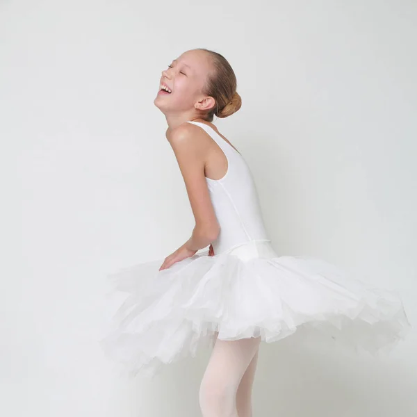 Beautiful Little Ballerina Studio — Stock Photo, Image