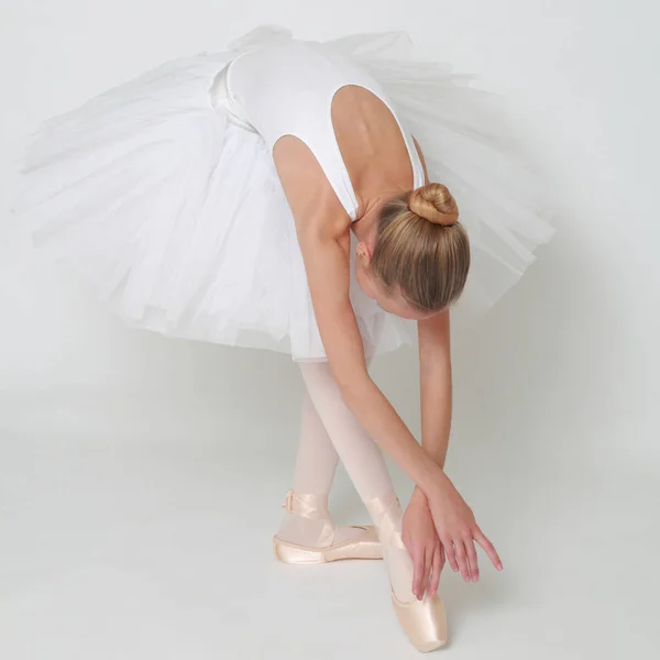 Beautiful Little Ballerina Studio — Stock Photo, Image