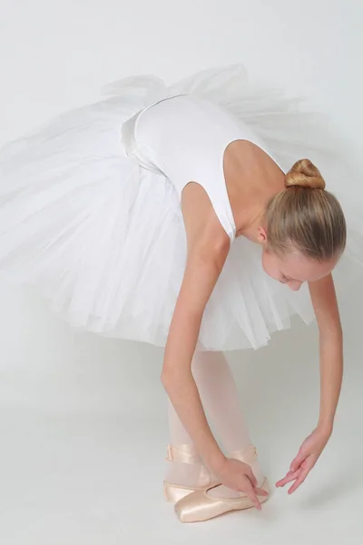 Beautiful Little Ballerina Studio — Stock Photo, Image