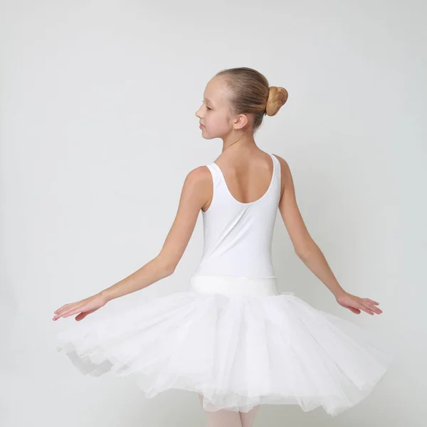 Beautiful Little Ballerina Studio — Stock Photo, Image