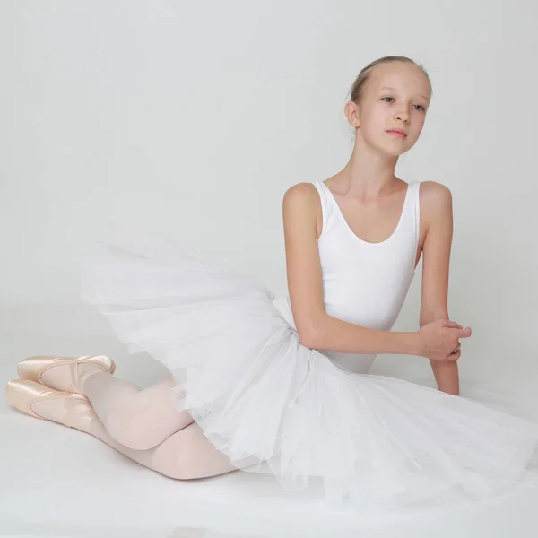 Schöne Kleine Ballerina Studio — Stockfoto