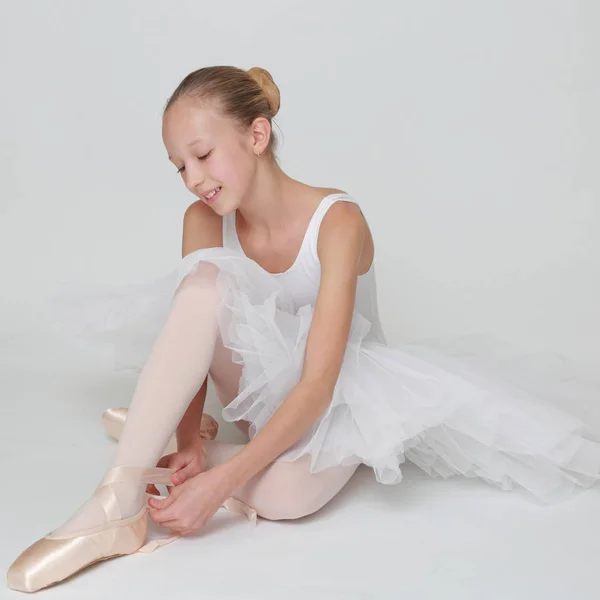 Vackra Lilla Ballerina Studio — Stockfoto