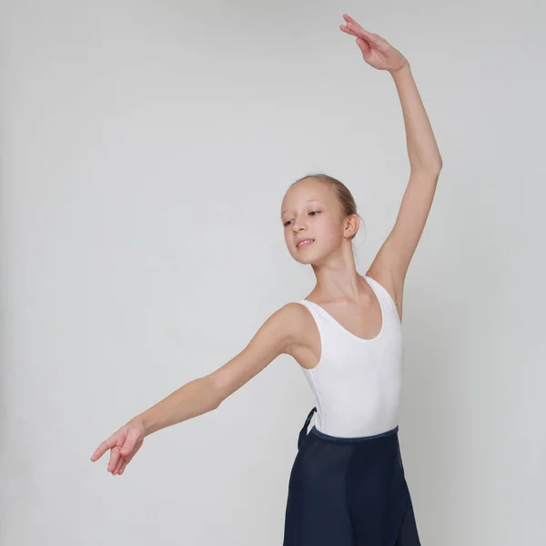 Vackra Lilla Ballerina Studio — Stockfoto