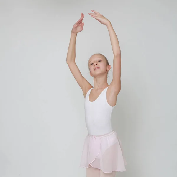 Beautiful Little Ballerina Studio — Stock Photo, Image