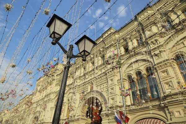 Moskva Ryssland April 2018 Fasad Syn Varuhuset Gum Från Röda — Stockfoto