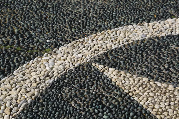 Dekoratív Útburkoló Textúra Portofino Olaszország — Stock Fotó