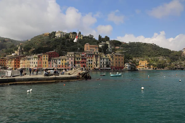 Portofino Talya Nisan 2018 Lüks Talyan Tatiller Güzel Portofino Ligurian — Stok fotoğraf