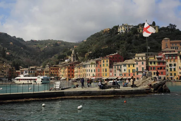 Portofino Italia Abril 2018 Vacaciones Italianas Lujo Hermoso Portofino Costa — Foto de Stock