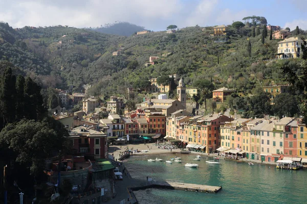 Portofino Italie Avril 2018 Vacances Luxe Italie Magnifique Portofino Sur — Photo