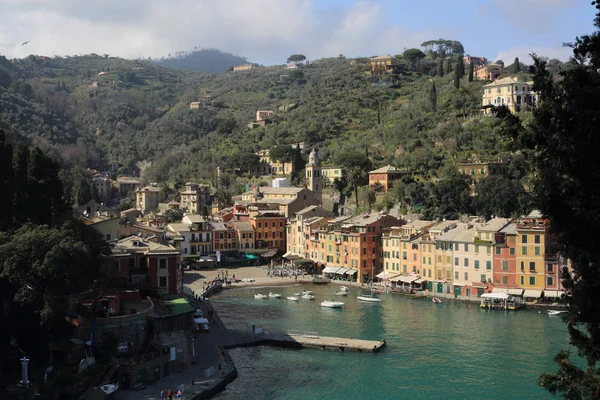 Portofino Italia Aprile 2018 Vacanze Italiane Lusso Bellissima Portofino Costa — Foto Stock