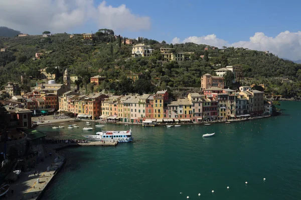 Portofino Italia Aprile 2018 Vacanze Italiane Lusso Bellissima Portofino Costa — Foto Stock