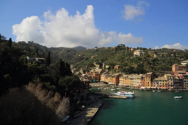 Portofino Olaszország 2018 Április Luxus Olasz Vakáció Ligur Parton Szép — Stock Fotó