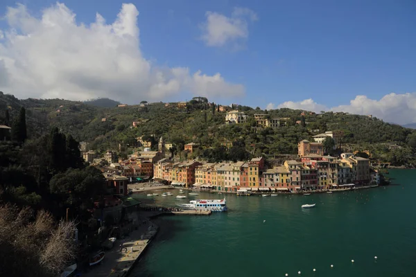 Portofino Italy April 2018 Luxury Italian Vacations Beautiful Portofino Ligurian — Stock Photo, Image