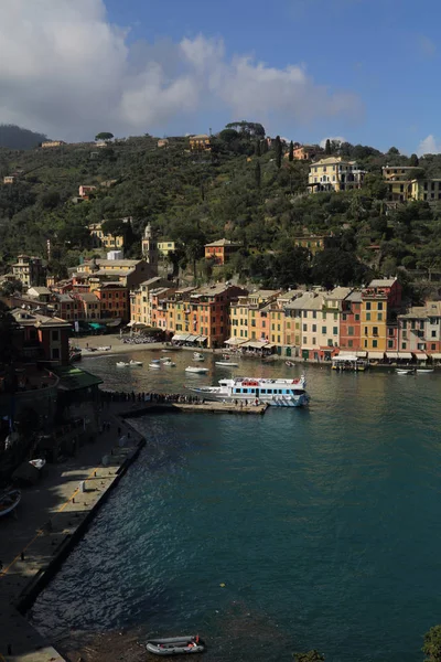 Portofino Itálie Dubna 2018 Luxusní Italskou Dovolenou Krásné Portofino Ligurském — Stock fotografie