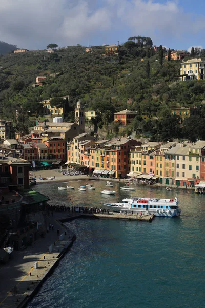 Portofino Italie Avril 2018 Vacances Luxe Italie Magnifique Portofino Sur — Photo