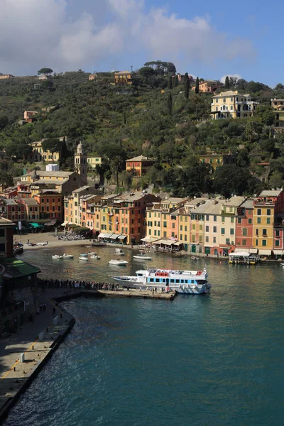 Portofino Italie Avril 2018 Vacances Luxe Italie Magnifique Portofino Sur — Photo