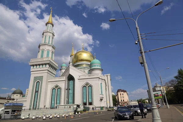 Moscú Rusia Mayo 2018 Mezquita Catedral Nueva Construcción Que Fue — Foto de Stock