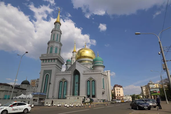 Moscú Rusia Mayo 2018 Mezquita Catedral Nueva Construcción Que Fue — Foto de Stock