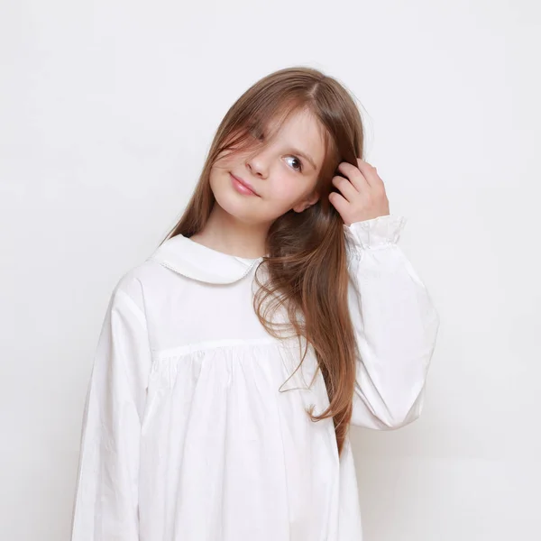 Caucásico Hermoso Niño Nightwear — Foto de Stock