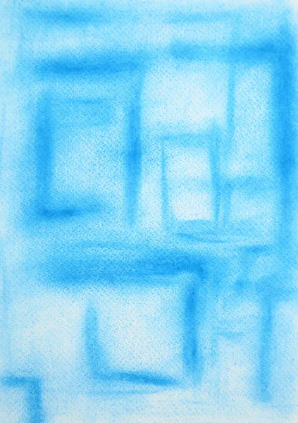 Abstrato Azul Linhas Textura Por Giz Pastel Macio Arte Contemporânea — Fotografia de Stock