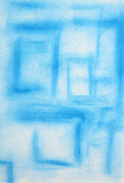 Abstrato Azul Linhas Textura Por Giz Pastel Macio Arte Contemporânea — Fotografia de Stock