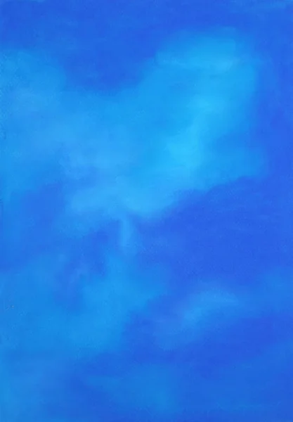 Textura Azul Por Giz Pastel Macio Arte Contemporânea — Fotografia de Stock
