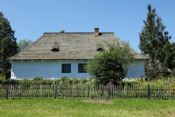 폴란드의 주택이다 전국에 신빙성 역사적 마을에 그래픽 — 스톡 사진