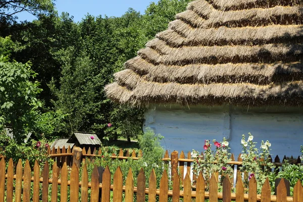 Traditionele Houten Huizen Polen Authentieke Historische Oude Huisjes Het Land — Stockfoto