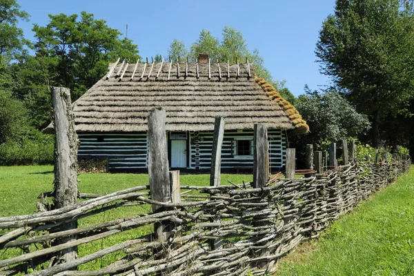 폴란드의 주택이다 전국에 신빙성 역사적 마을에 그래픽 — 스톡 사진