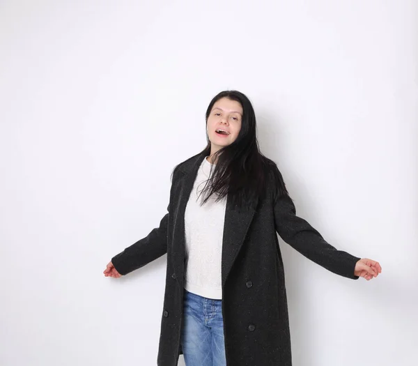 European Woman Posing Camera — Stock Photo, Image