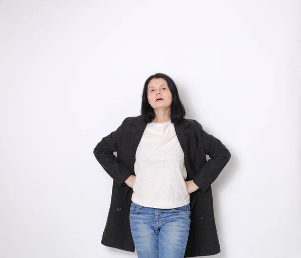 European Woman Posing Camera — Stock Photo, Image