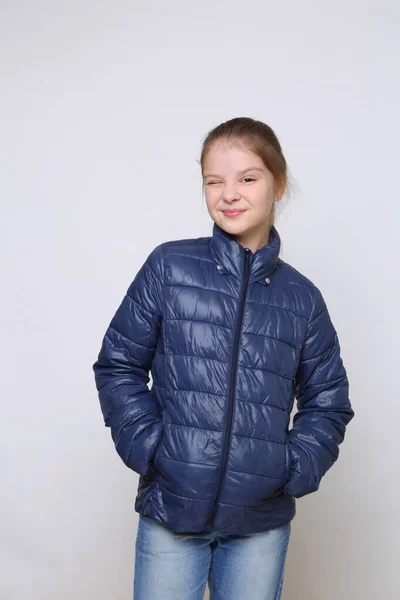 Retrato Europeu Caucasiano Adolescente Menina — Fotografia de Stock