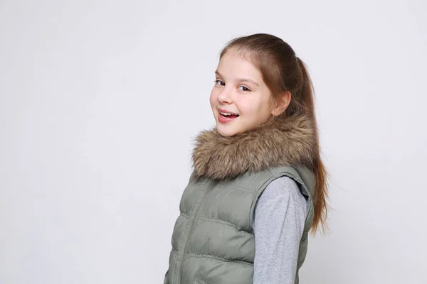 Retrato Europeo Caucásico Adolescente Chica — Foto de Stock