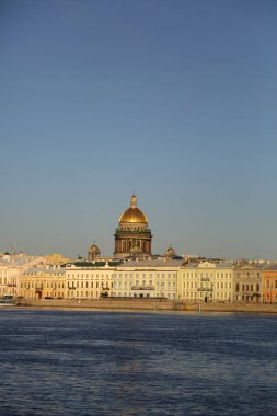 St. Isaac Katedrali manzarası, Saint Petersburg, Rusya.