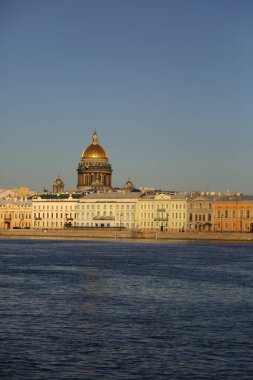 St. Isaac Katedrali manzarası, Saint Petersburg, Rusya.