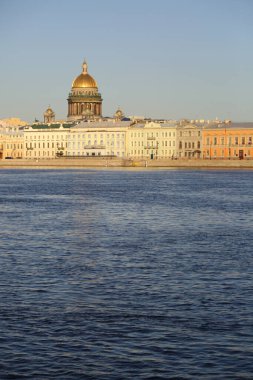 St. Isaac Katedrali manzarası, Saint Petersburg, Rusya.
