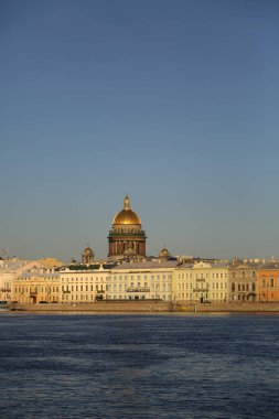 St. Isaac Katedrali manzarası, Saint Petersburg, Rusya.