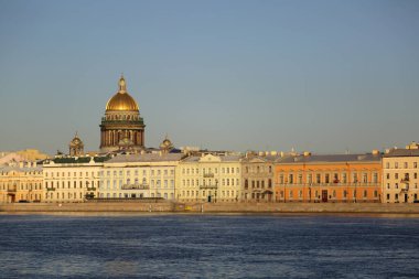 St. Isaac Katedrali manzarası, Saint Petersburg, Rusya.