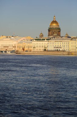 St. Isaac Katedrali manzarası, Saint Petersburg, Rusya.