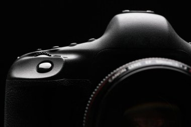 Profesyonel modern Dslr kamera düşük anahtar stok fotoğraf/resim