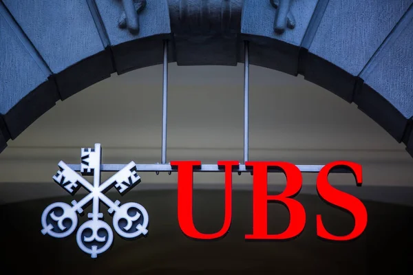 Μεγαλύτερη Τράπεζα της Ζυρίχης, Ελβετία Ubs, Ελβετία — Φωτογραφία Αρχείου