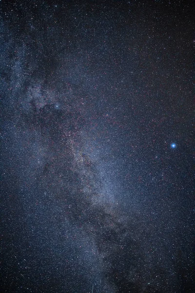 Milky Way Galaxy observed on a late summer night sky — Stock Photo, Image