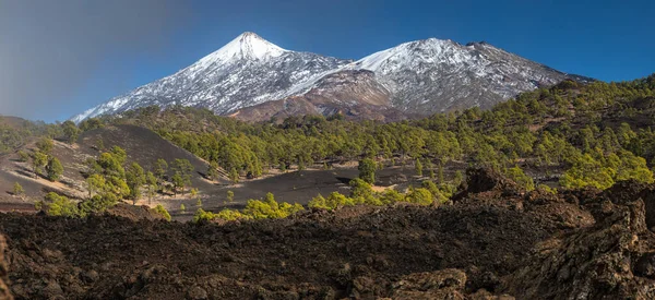 Szczyty wulkanów Teide i Pico Viejo — Zdjęcie stockowe