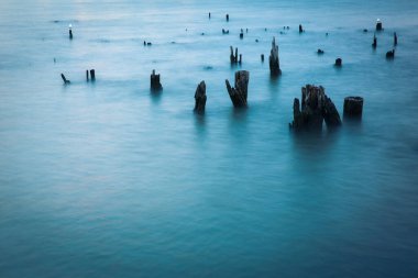 Hudson Nehri 'nin New York' taki uzun pozu.