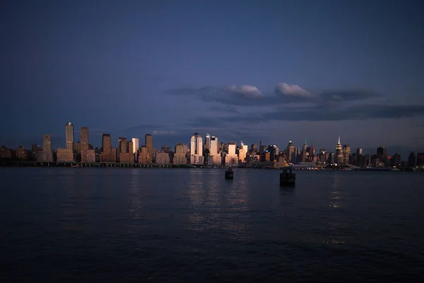 Nyc Manhattan View Från New Jersey — Stockfoto