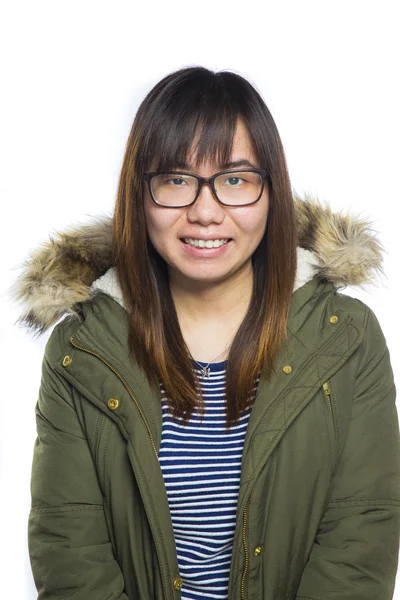 Aziatische vrouw met glimlach — Stockfoto