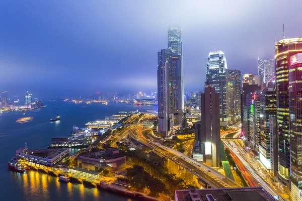 Hong Kong at night — Stock Photo, Image