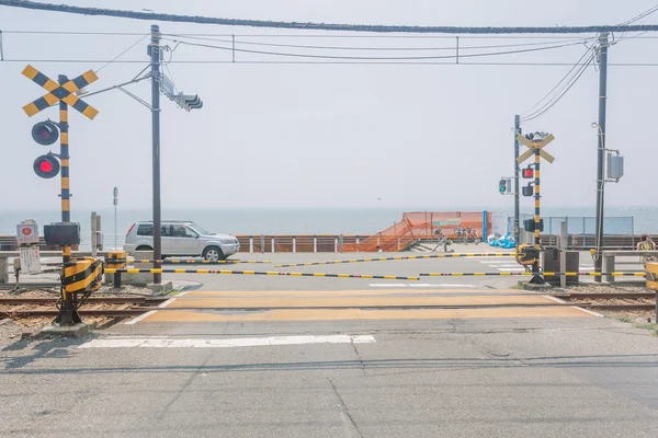 Enoden Line in Kamakura, — Stock Photo, Image